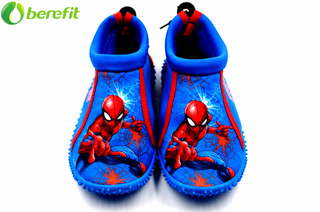 Kids Blue Durable Spider-Man Swim Shoes 