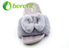 Comfortable Women's Slippers with Artificial Wool Upper Having Bowknot Design