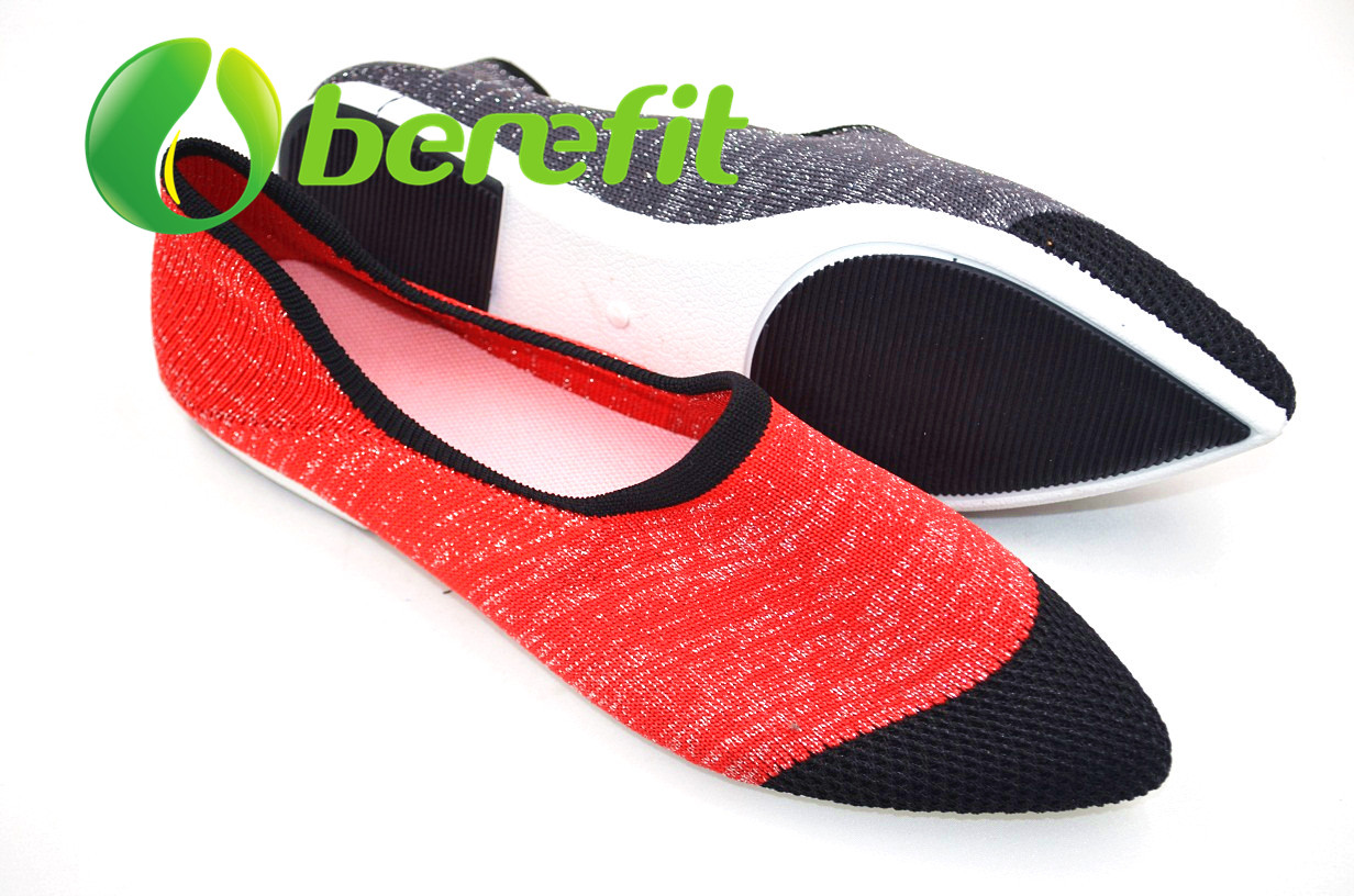 Casual Shoes for Women and Dress Casual Shoes of Modifited PVC Sole and Flyknit Upper
