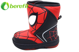 Kids Spiderrman Snow Boots with light 